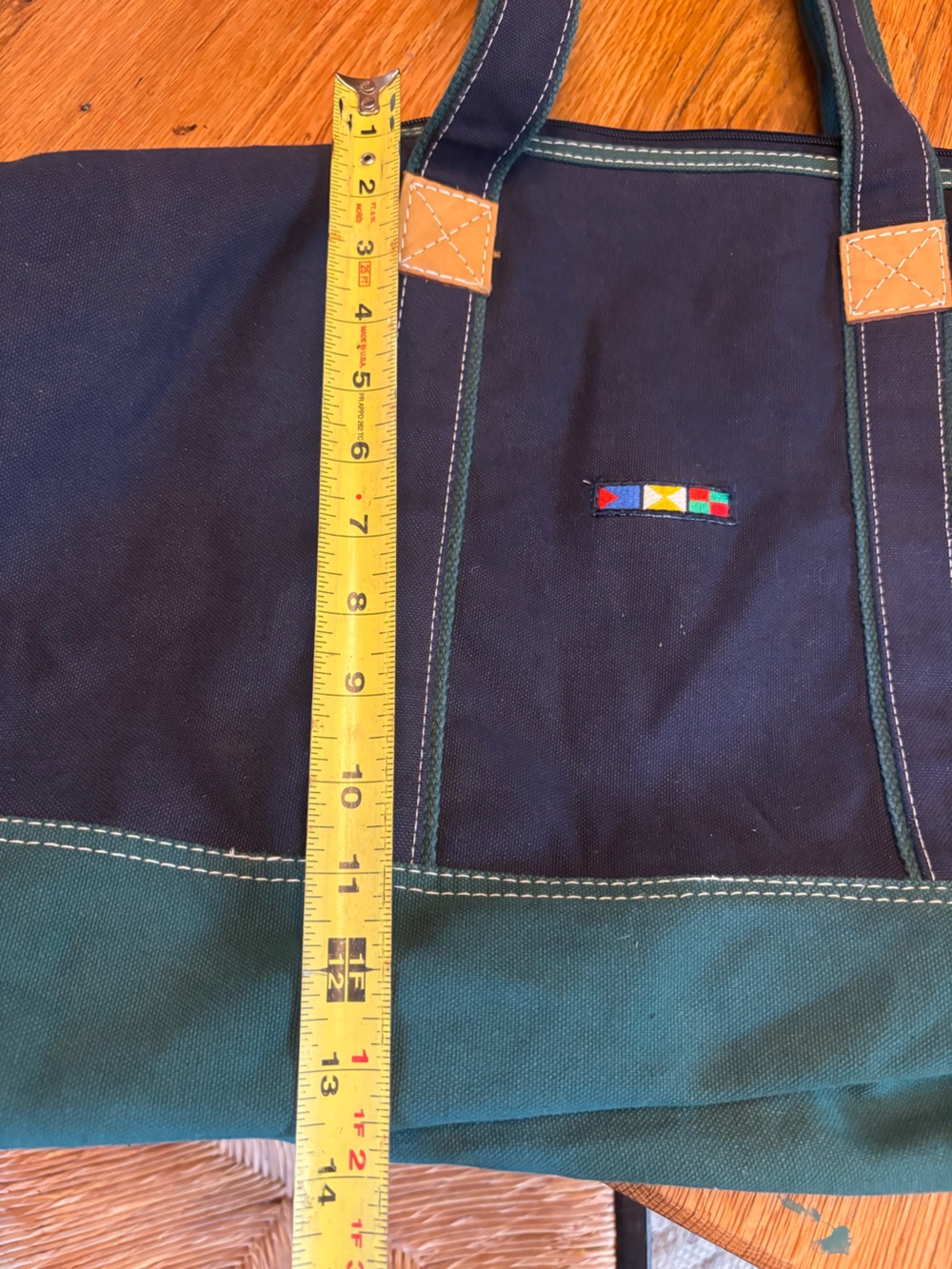 LL Bean Deluxe Boat & Tote | RARE 1980s, 1990’s Nautical Flags | EUC - Picture 5 of 9